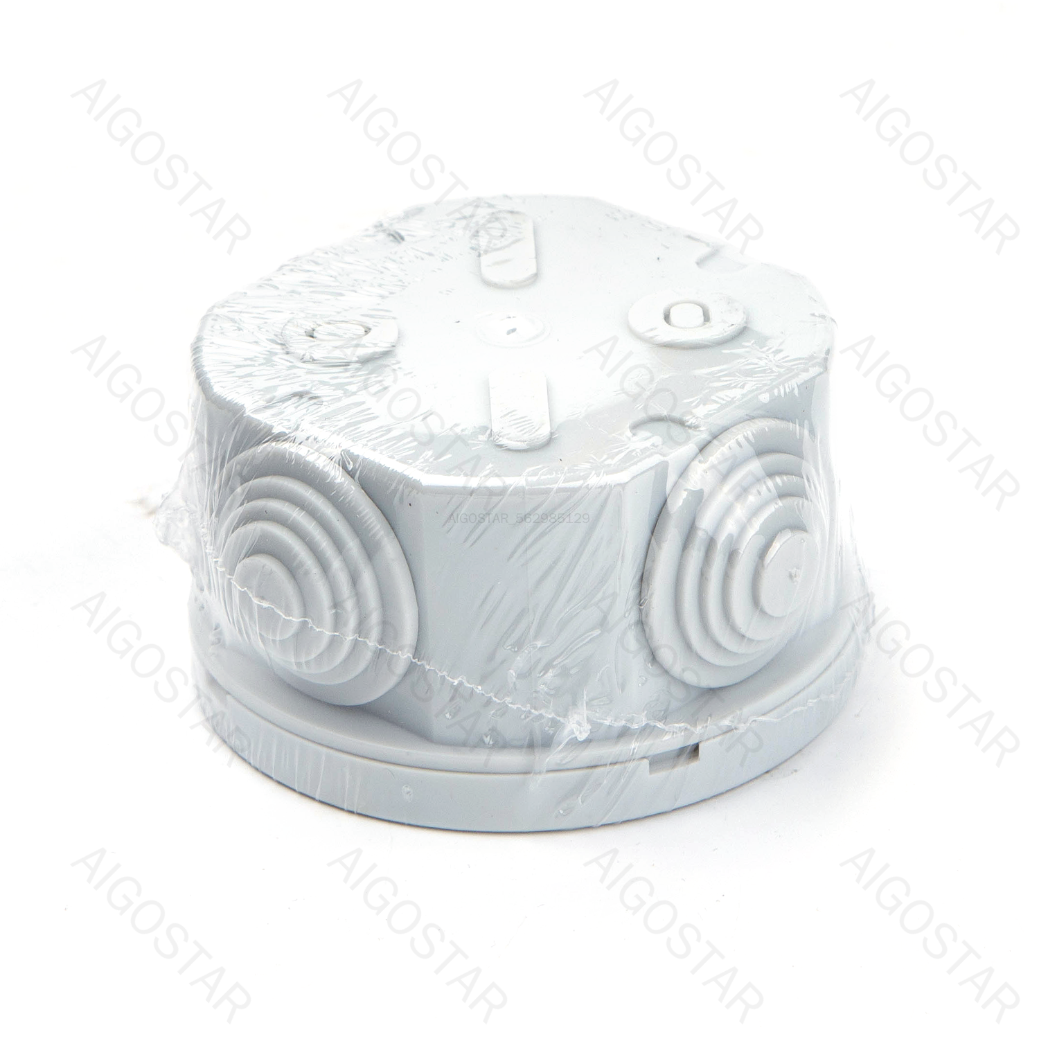 Aigostar Waterdichte aansluitdoos rond  IP44 Grijs 65*30mm