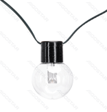 Aigostar Bande lumineuse de 10 mètres avec lampes à tube solaire rond G50 (6500K)