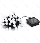 Aigostar Bande lumineuse à énergie solaire. Lumière du jour (longueur de câble de 2 m + fil de 10 m)