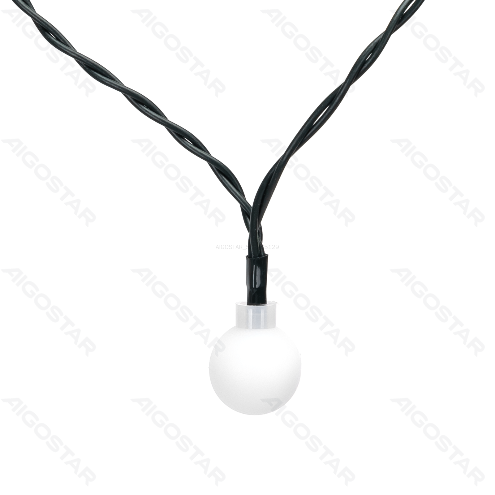 Aigostar Bande lumineuse à énergie solaire. Lumière du jour (longueur de câble de 2 m + fil de 10 m)
