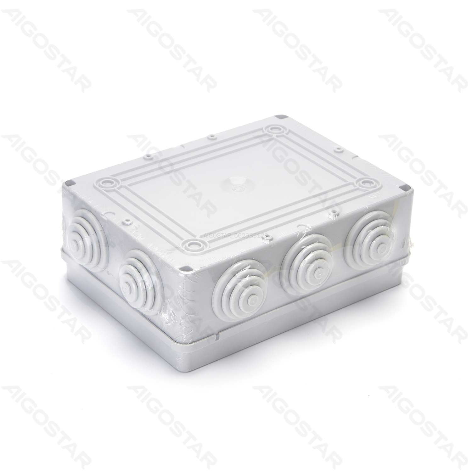 Aigostar     Waterproof Junction Box Square (Size: 190*140*70mm) IP44 Gray