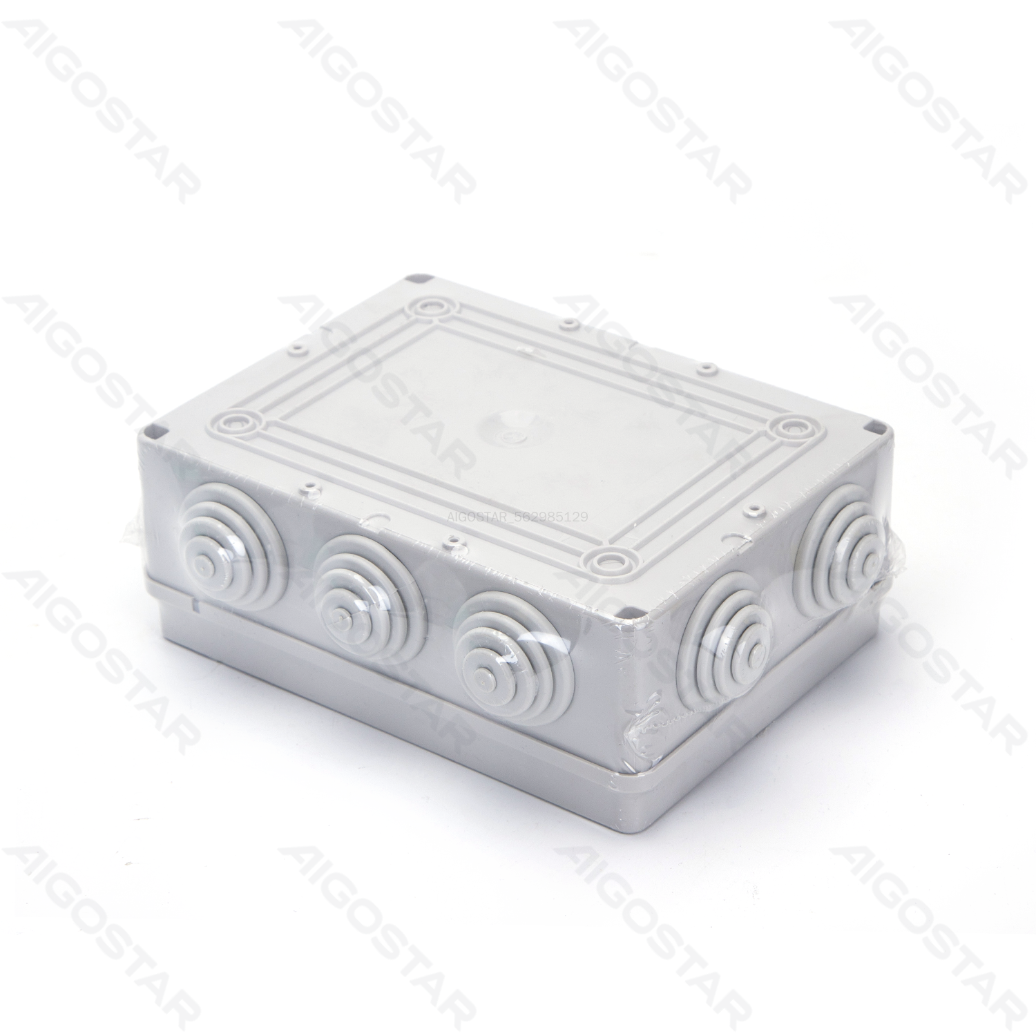 Aigostar     Waterproof Junction Box Square (Size: 190*140*70mm) IP44 Gray