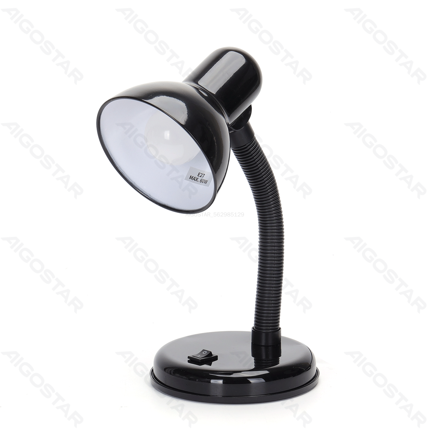 Aigostar       Lampe de table en métal E27 Violet Noir Bleu Rouge