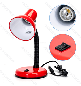 Aigostar Lampe de table en métal E27 Violet Noir Bleu Rouge