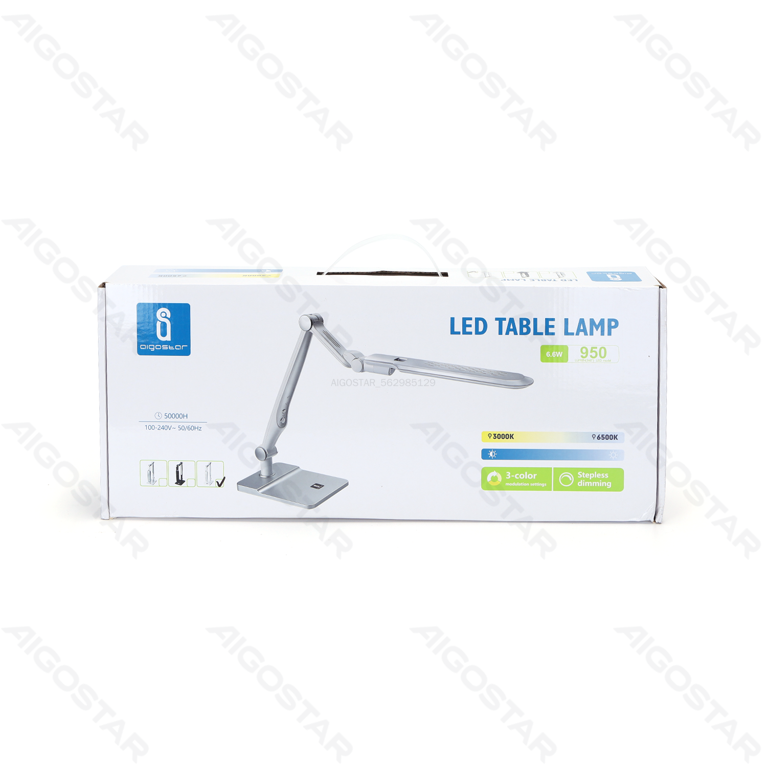 Aigostar LED TABLE LAMP LIGHT02 WHITE 9W 3000-6500K (Touch & Dimming)