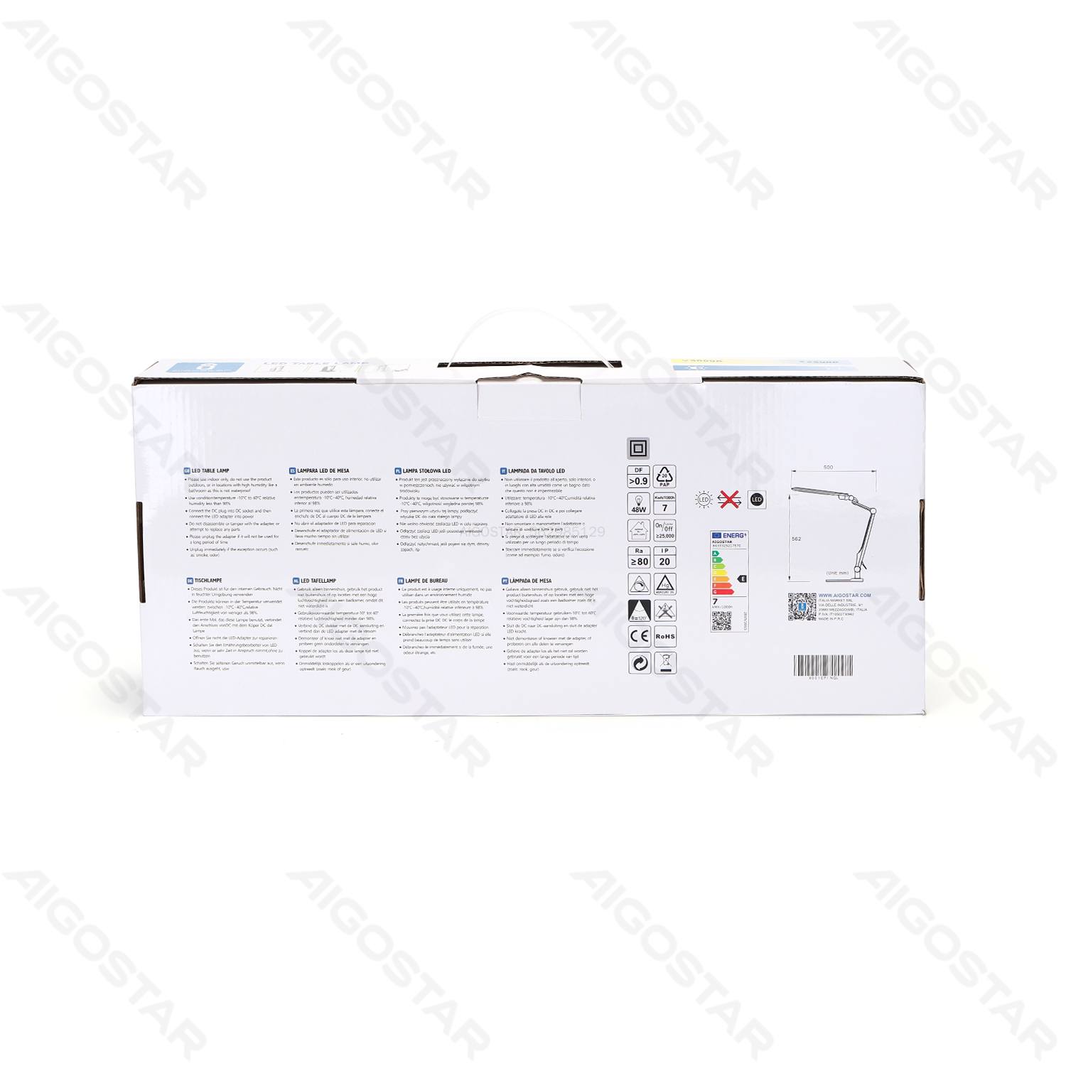 Aigostar LED TABLE LAMP LIGHT02 WHITE 9W 3000-6500K (Touch & Dimming)