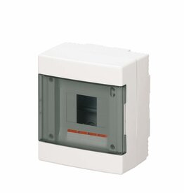 EC elettrocanali EC Surface-mounted cabinet 4 modules IP65 grey 1 row