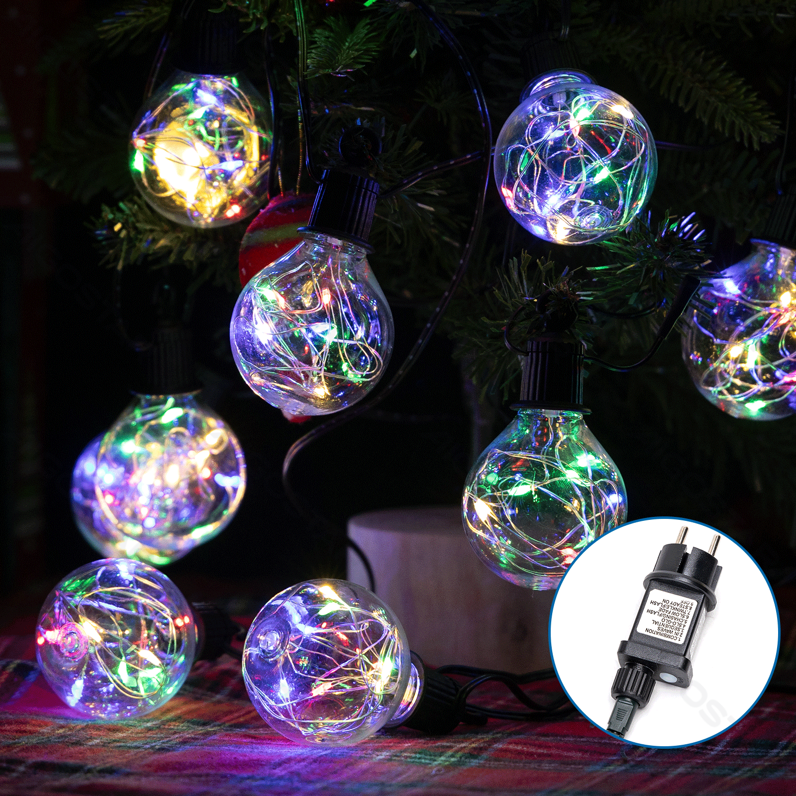 Aigostar Lichtstrook met koperdraad 5m  G50 RGBY IP44 5m 5m
