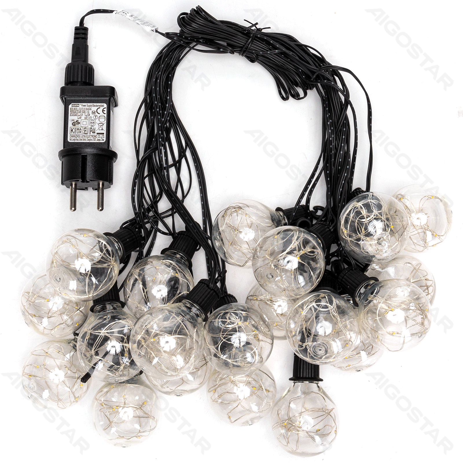 Aigostar Bande lumineuse avec fil de cuivre 10m G50 IP44 3000K