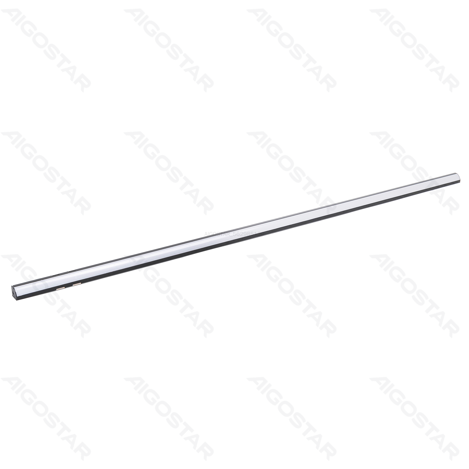Surface-mounted housing for LED light strip 1m black