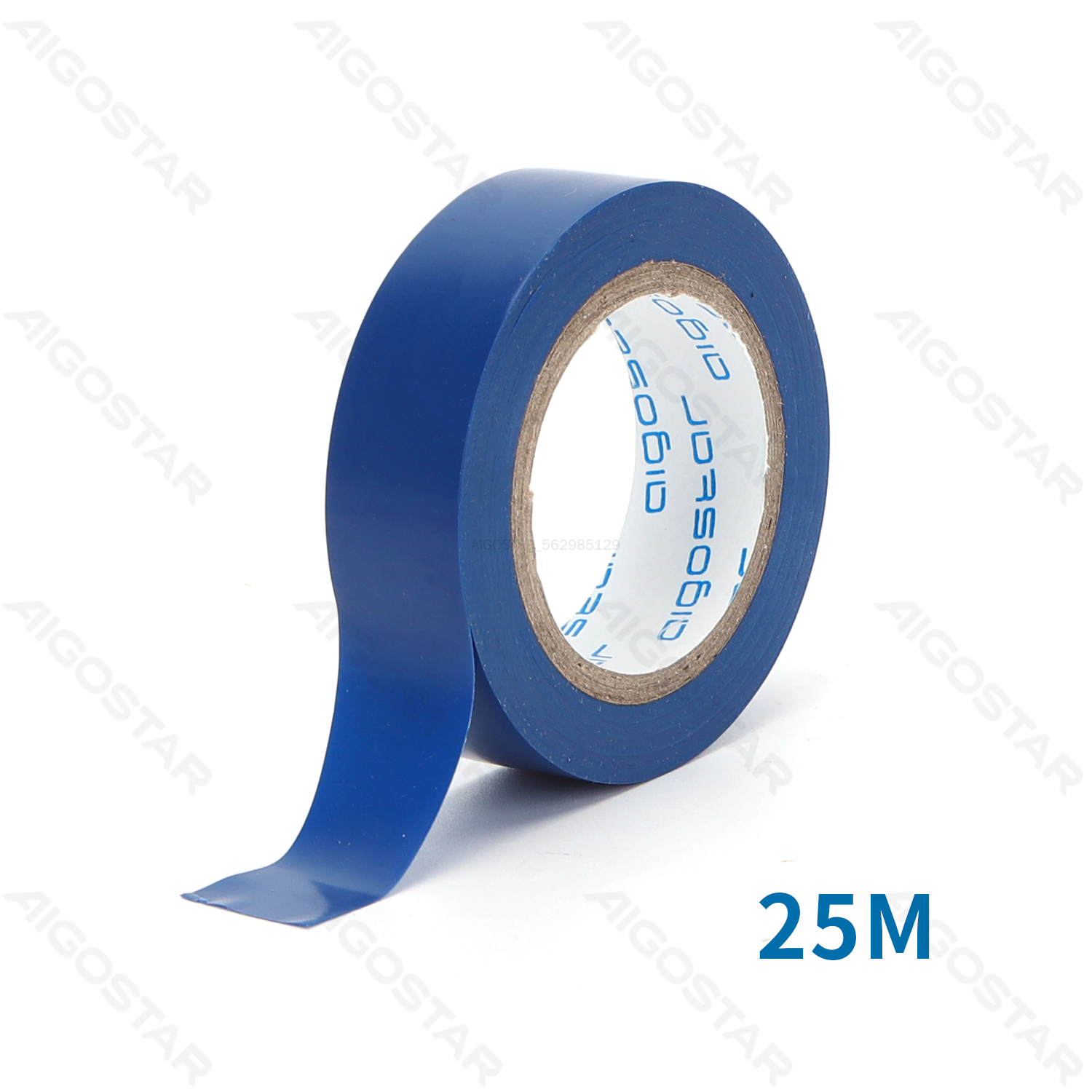 Aigostar Ruban isolant en PVC 0,13 x 17 x 25 m Bleu Noir