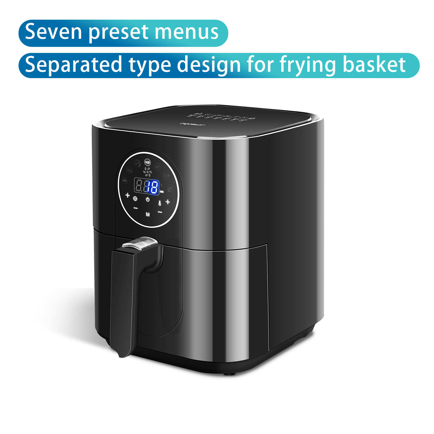 Aigostar  Friteuse à air chaud électronique Airfryer 1500W 3.5L