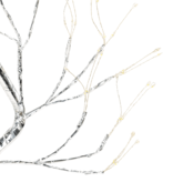 Aigostar Guirlande lumineuse pour arbre 0,45 m avec 3 piles AAA 3000 K IP20