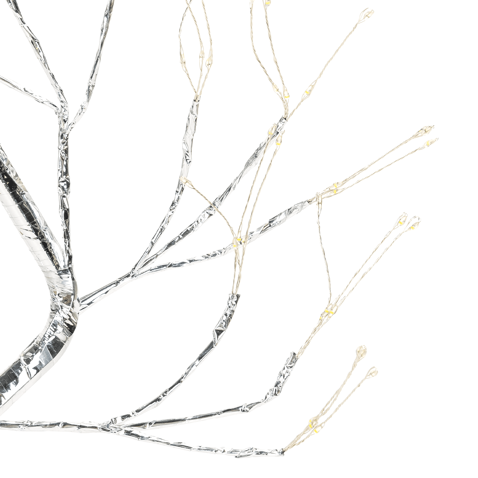 Aigostar Guirlande lumineuse pour arbre 0,45 m avec 3 piles AAA 3000 K IP20