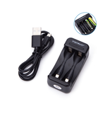 Aigostar Chargeur de batterie rapide smart 2 AA/AAA noir