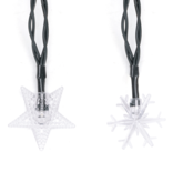 Aigostar Bande lumineuse solaire étoile flocon de neige RGBY IP65