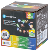 Aigostar Bande lumineuse solaire étoile flocon de neige RGBY IP65