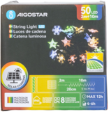 Aigostar Stersneeuwvlok van lichtstroken op zonne-energie  RGBY IP65