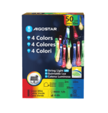 Aigostar        Bande lumineuse solaire RGBY 50 LED en forme de larme IP65