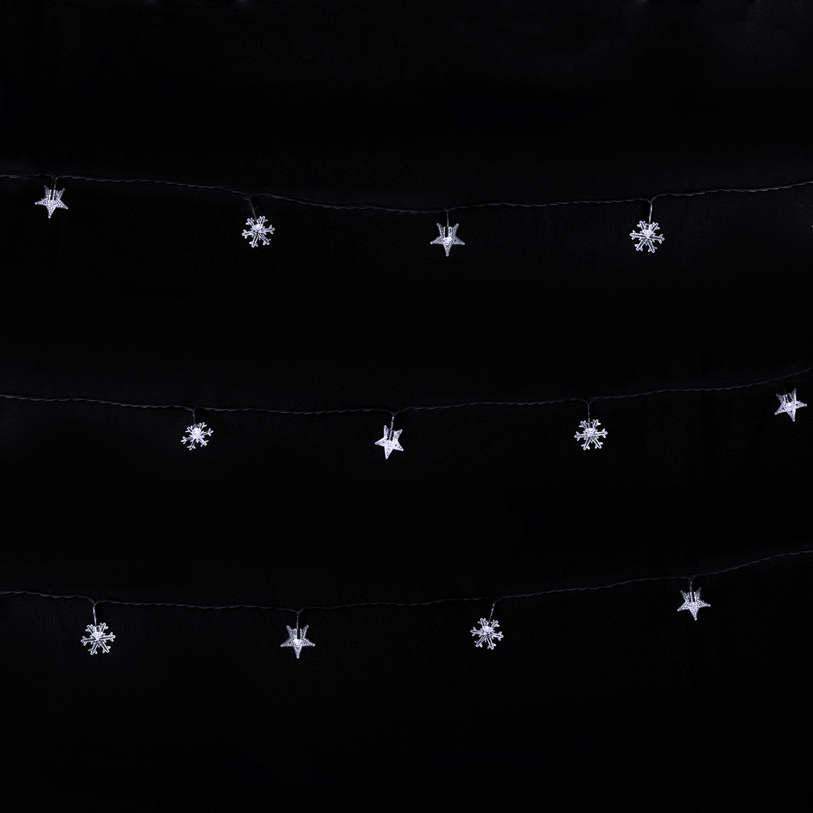 Aigostar Stersneeuwvlok op lichtstroken  IP65 Led(50) op zonne-energie 6500K