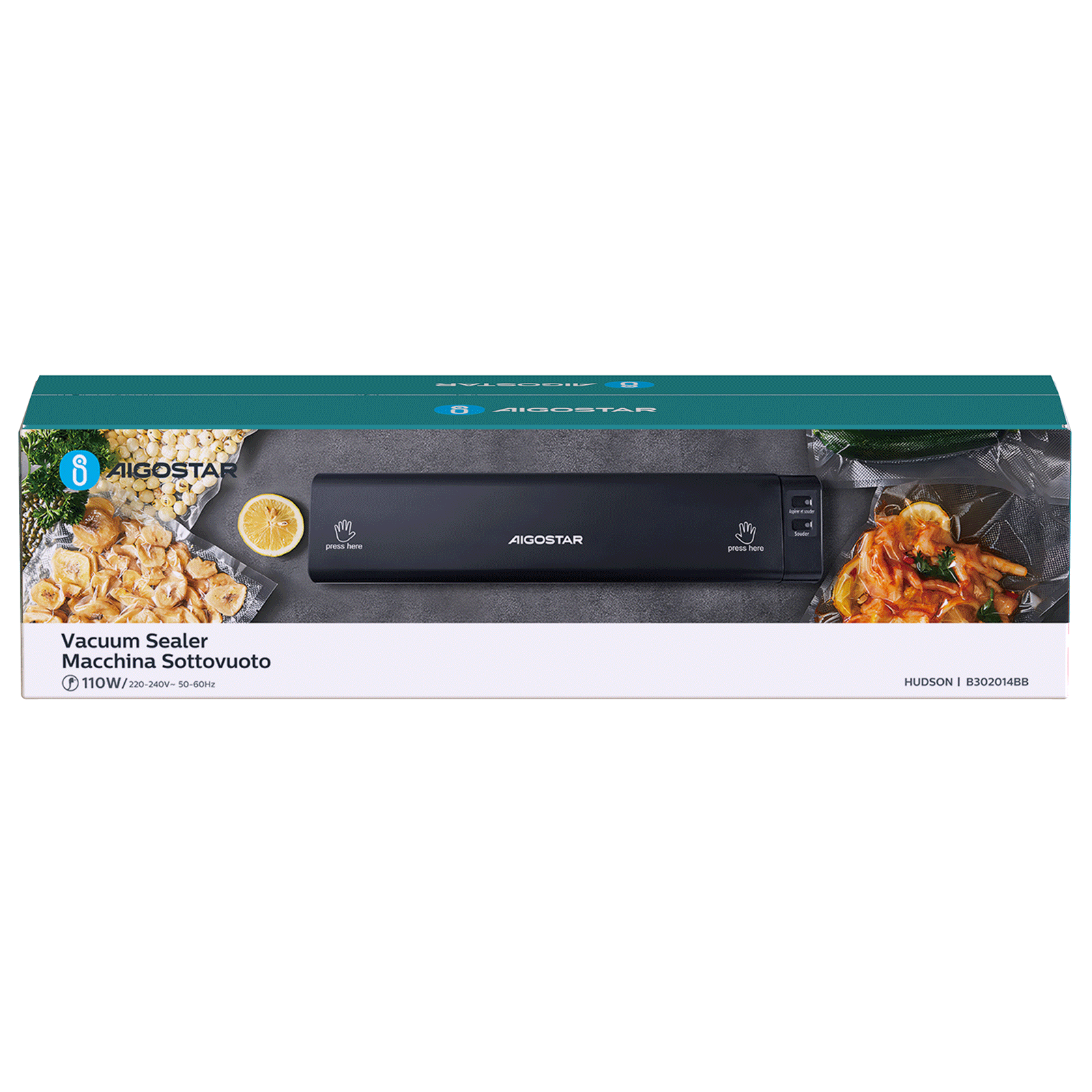Aigostar Vacuum machine black 110W