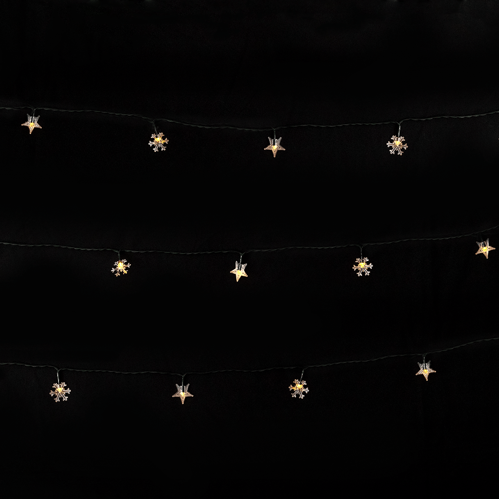 Aigostar Star snowflake on light strips IP65 solar powered 3000K