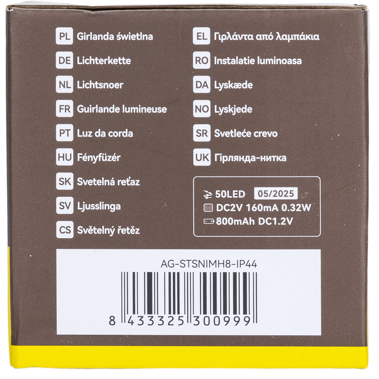 Aigostar Stersneeuwvlok op lichtstroken  IP65 op zonne-energie 3000K