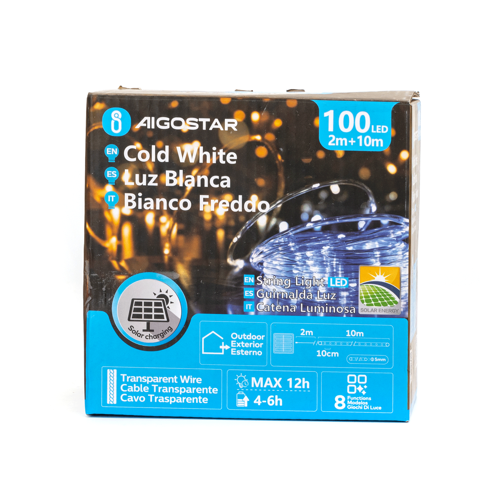 Aigostar Lichtsnoer led(100) 10M IP65 6500K
