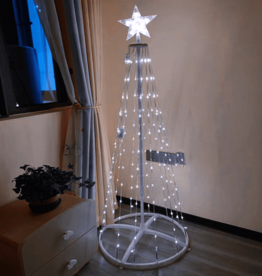 Aigostar Lampe de décoration de sapin de Noël conique 3000K 1,2 1,5 1,8 m IP44 Intérieur et extérieur