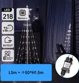 Aigostar Kegelvormige kerstboomdecoratielamp  3000K 1,2 1,5 1,8m  IP44 Binnen&Buiten