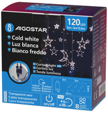 Aigostar Lichtsnoer met  sterren en manen (golvend) 3m+3m*0,6m IP44