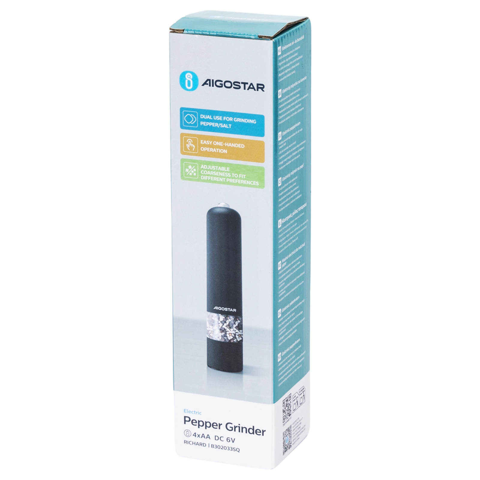 Aigostar Elektrische pepermolen 27g