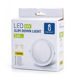 Aigostar Spot encastré rond ultra-mince à LED E6, 6 W