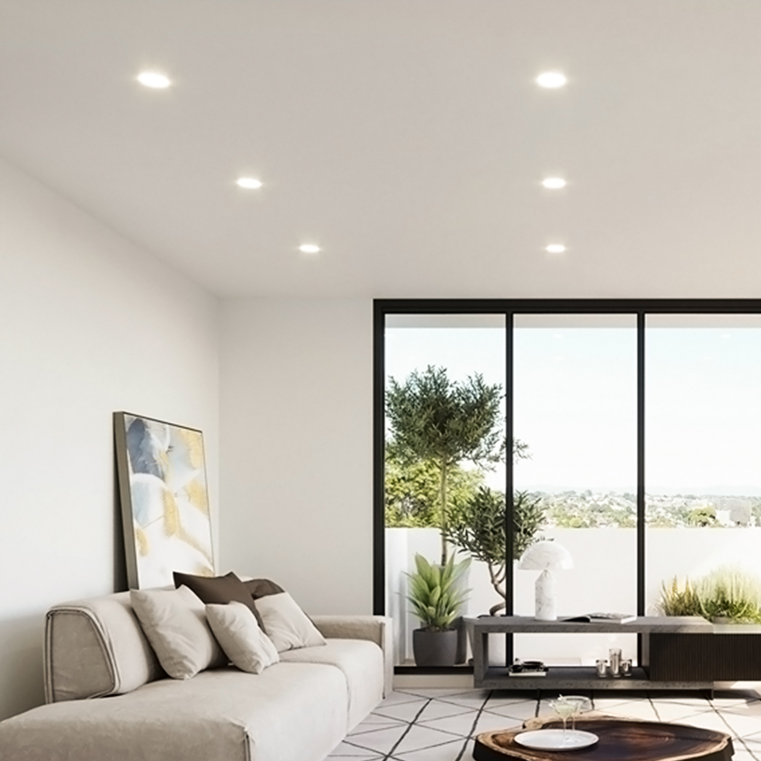 Aigostar E6 LED Ultra-thin Recessed Downlight Round 6W 4000K 000K Copy