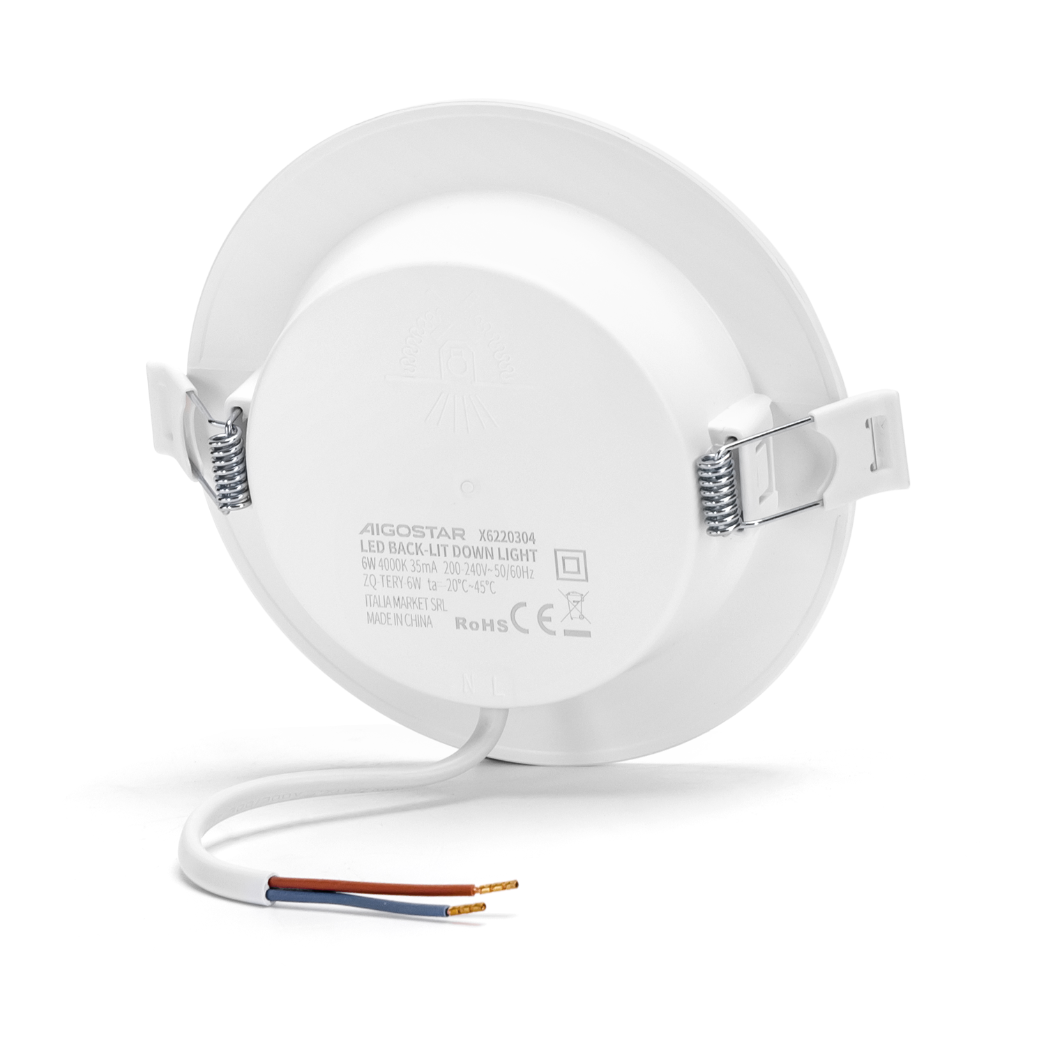 Aigostar LED Inbouw Downlight Rond 6W 620Lm 4000K