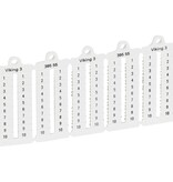 LEGRAND LEGRAND - Viking 3 merktekens Cijfers 1/50BN  leesrichting horizontaal - 8mm