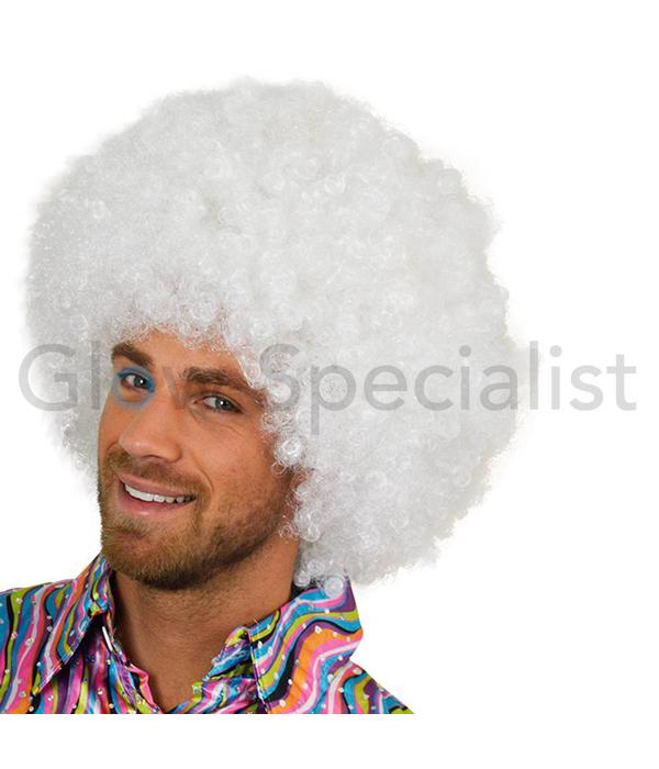 afro wig white