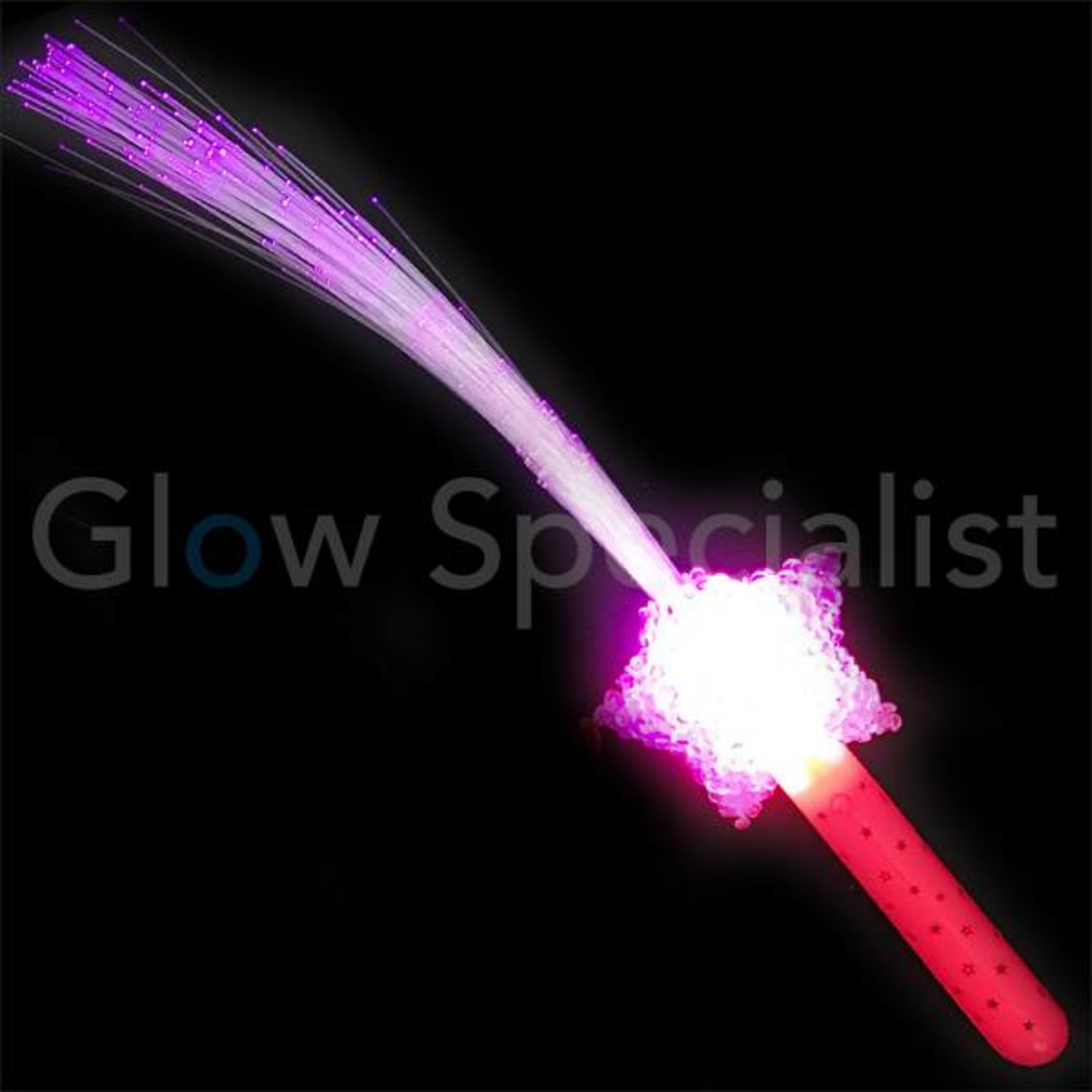 Clear Handle Fiber Optic Wand