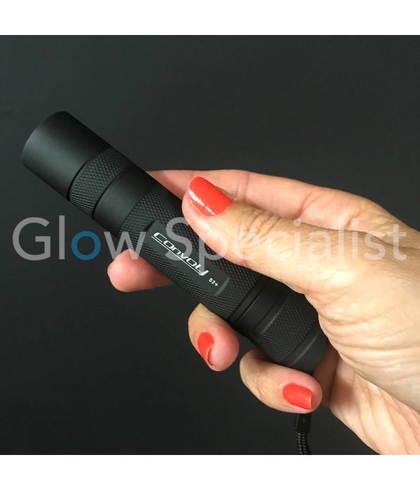 UV FLASHLIGHT CONVOY S2 + NICHIA WITH ZWB2 FILTER - WITHOUT CHARGER