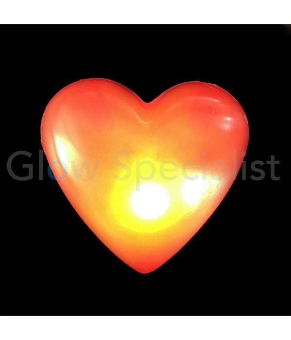 LED FLASHING HEART RED