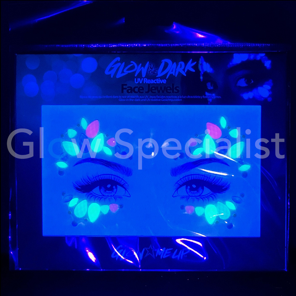 PAINTGLOW GLOW IN THE DARK UV FACE JEWELS PAINTGLOW GLOW IN THE DARK