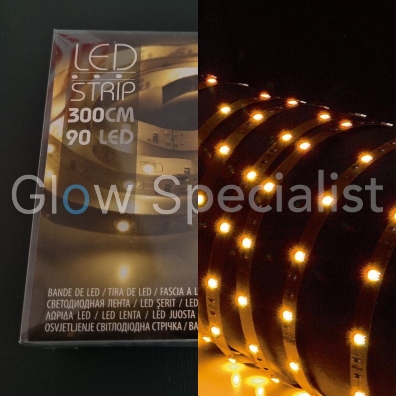 LED STRIP 3 - 90 LED - WARM WIT - koop je bij Glow Specialist - Specialist