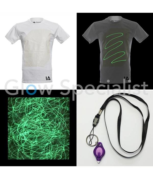 INTERACTIEF GLOW IN THE DARK TSHIRT Glow Specialist Glow Specialist