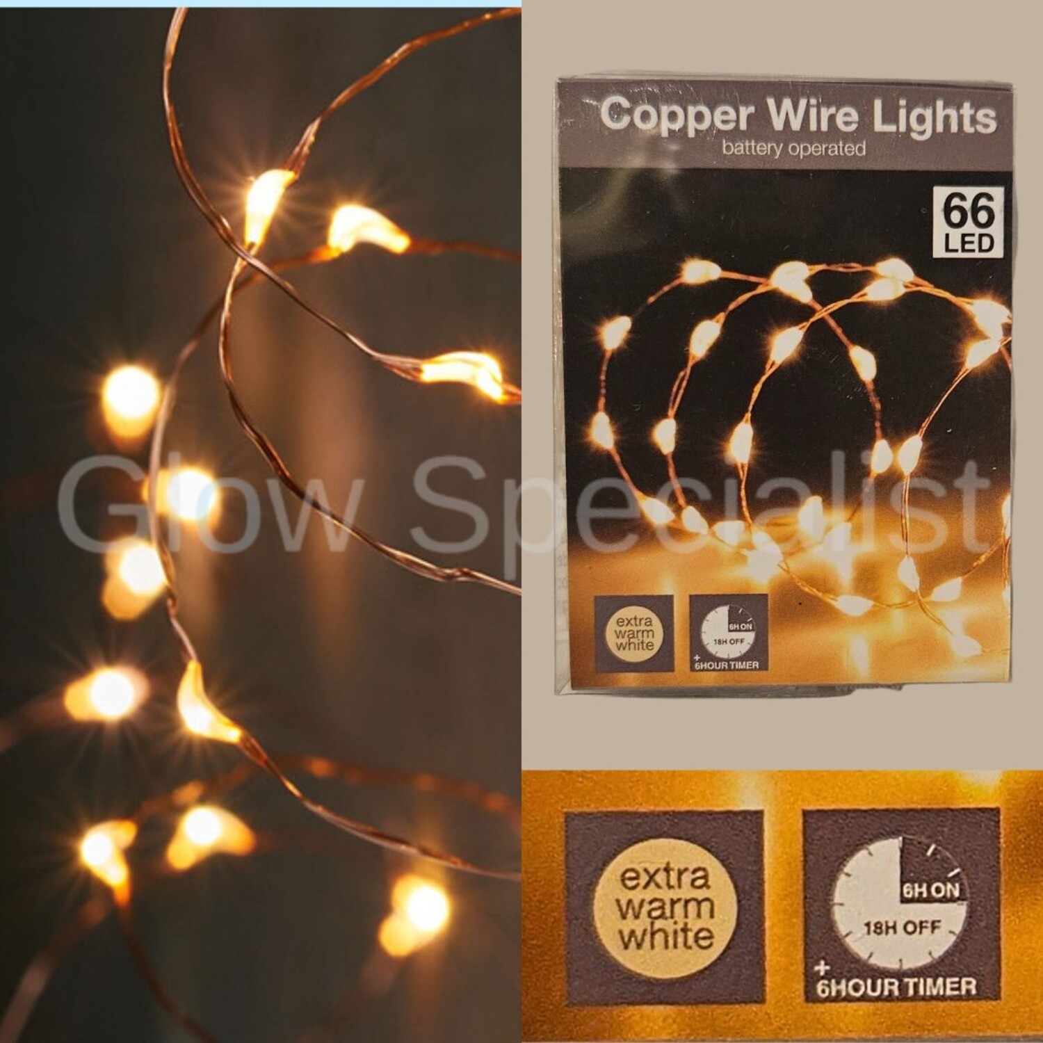 Fairy lights on sale with timer