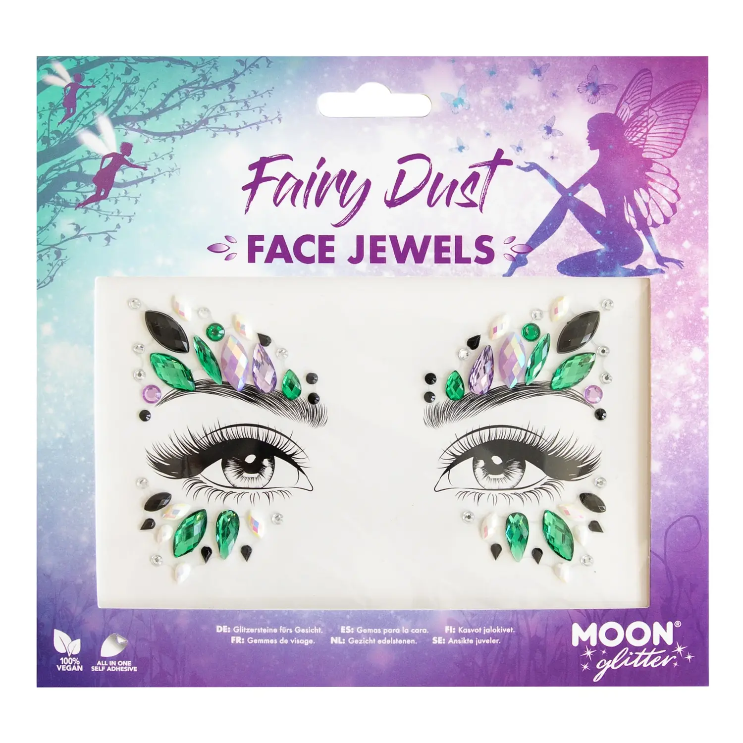 Moon Glitter Face Jewels Fairy Dust Costume Make Up Moon Glitter Face Jewels Fairy Dust Costume Make Up