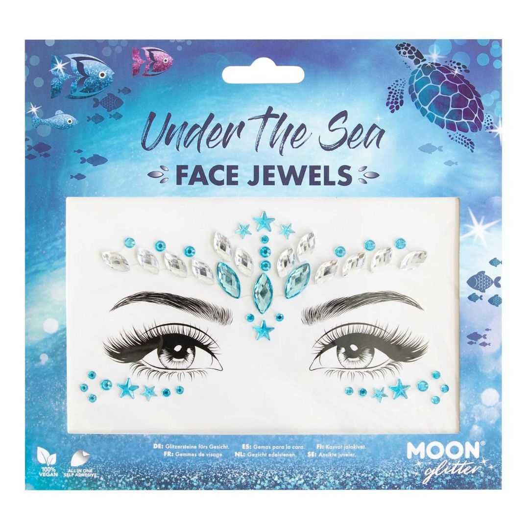 Moon Glitter Face Jewels, Sunset Goddess