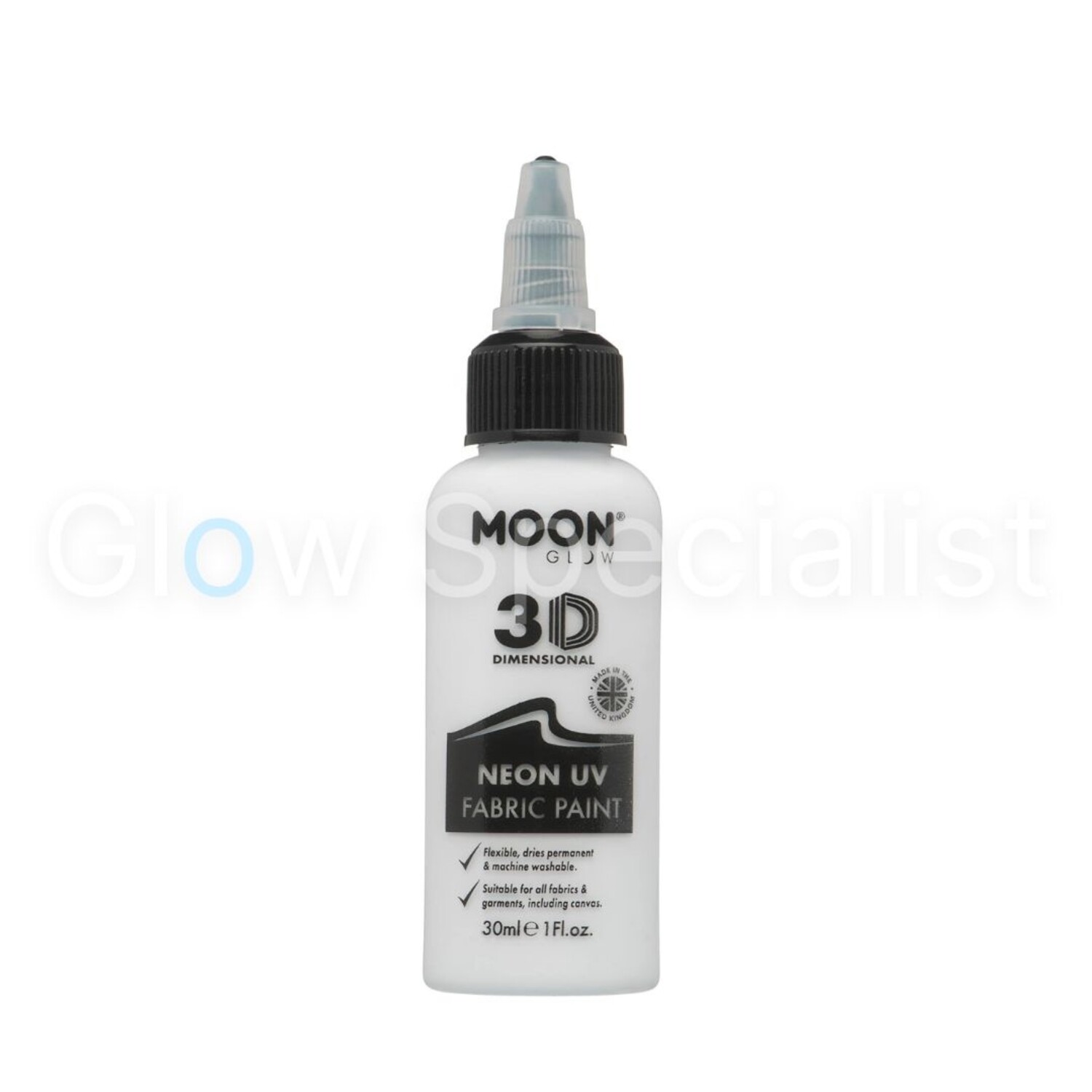 Moon Glow In The Dark Fabric Paint 30ml Yellow Costume Make Up Moon Glow In The Dark Fabric Paint 30ml Yellow Costume Make Up