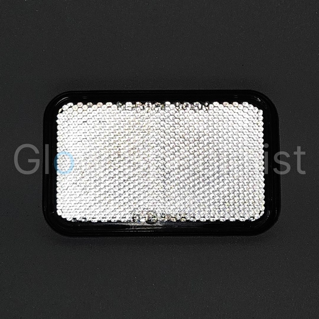 RECHTHOEKIGE REFLECTOR WIT - 100 X 62 MM - ZELFKLEVEND - Glow