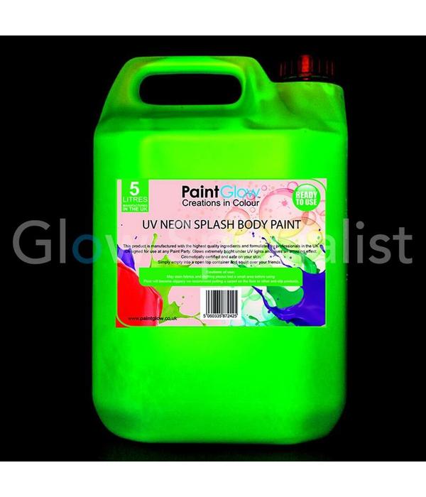 Paintglow Splash verf - liter 4 kleuren - koop je Glow Specialist - Glow Specialist