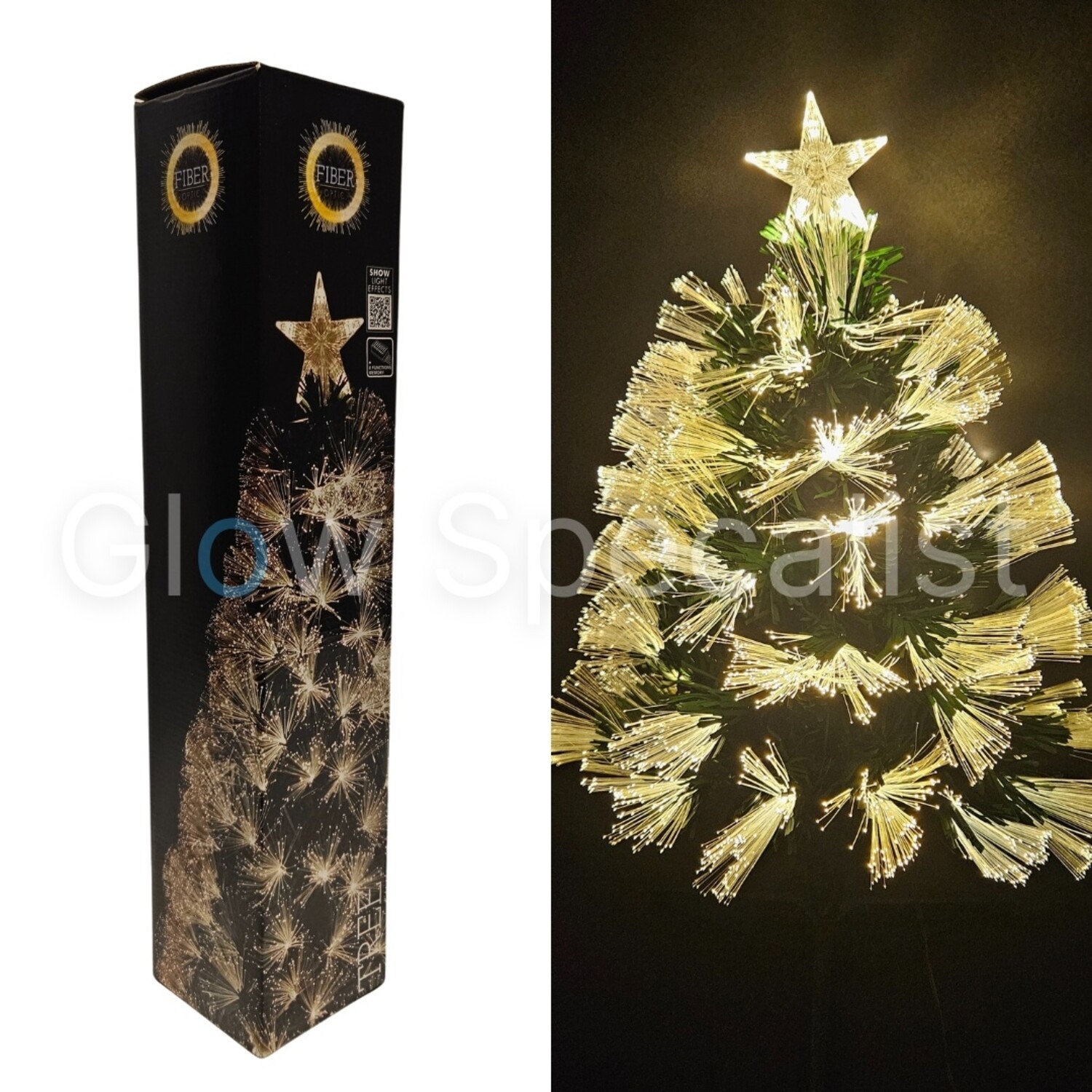Kerstboom, 1,2 x 1,98 m, Kunstkerstboom met 350 warmwitte LED
